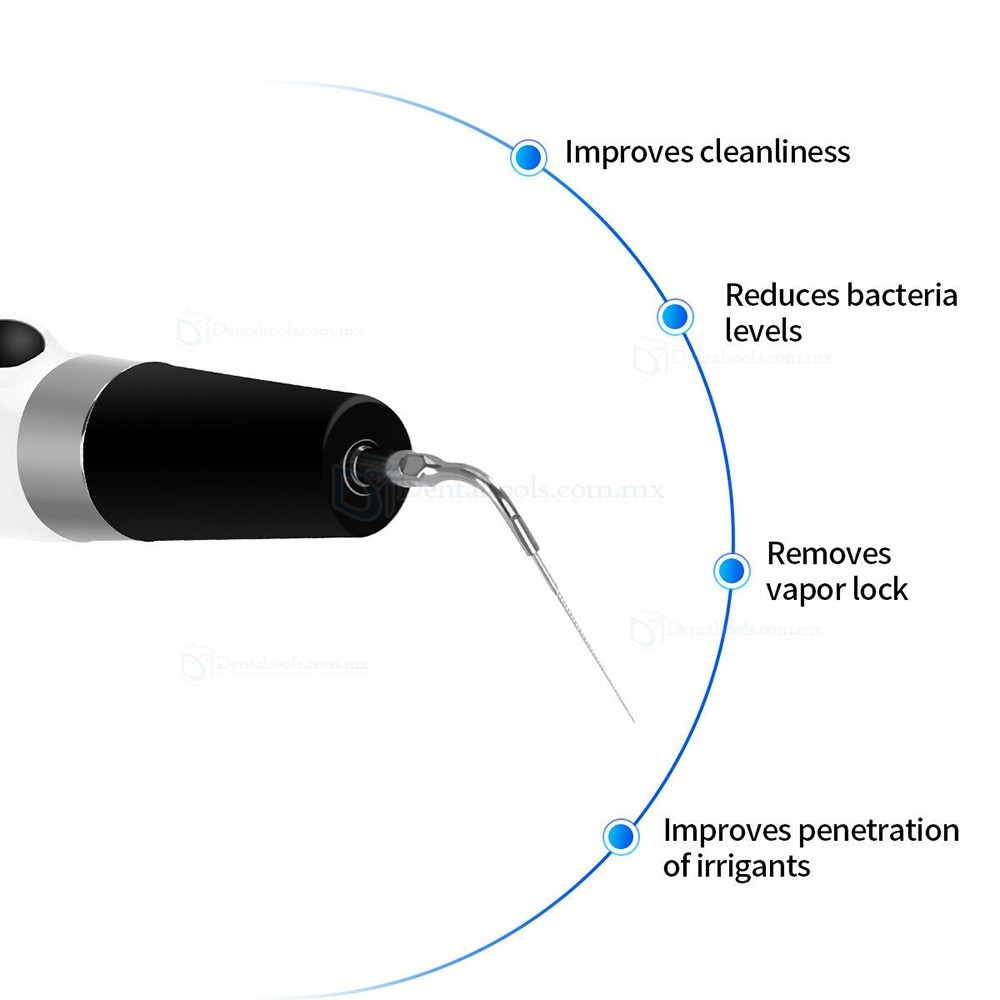 Sonic Sistema Endoactivator Para Endodoncia Irrigador de Canal Radicular con 6 Pcs Titanio Puntas